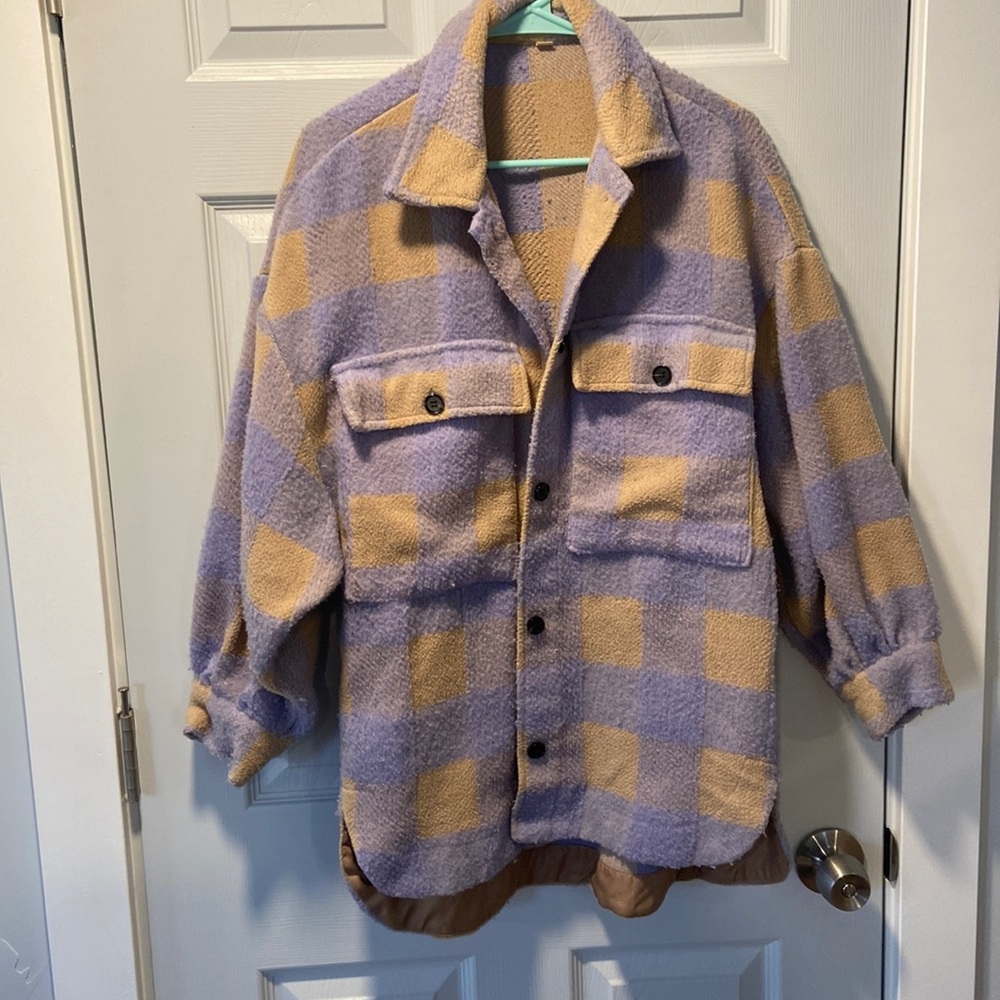 Oversized shacket
